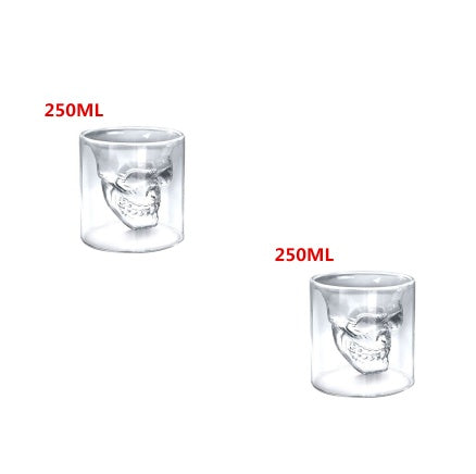 Skull Skull Double Transparent Glass 