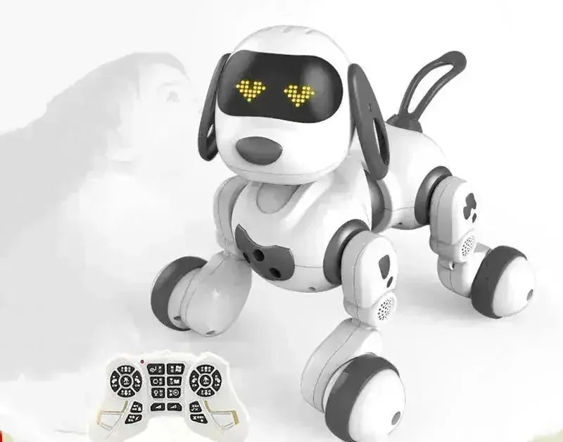 ai-powered robot dog | programmable robotic pet | durable metal frame construction | ultrasonic cleaning
