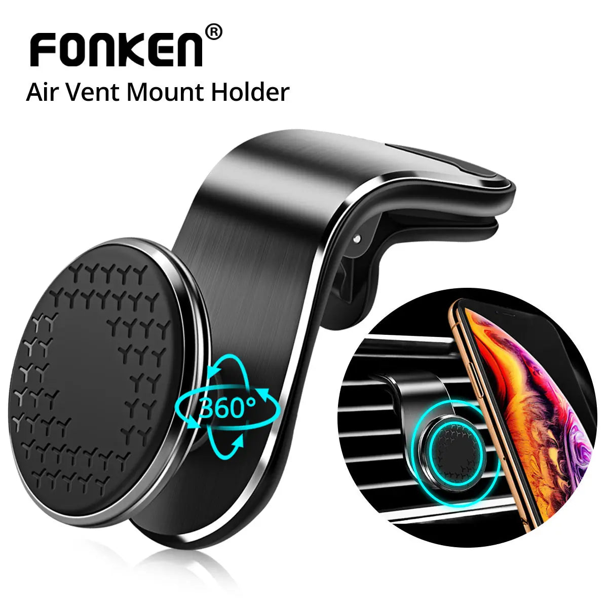 Magnetic Car Phone Holder Air Vent Magnet Mount Smartphone Phone Holder Car Rotation Bracket 