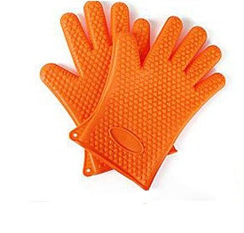 Food Grade Silicone Heat Resistant BBQ Glove Silicone Oven Mitts 