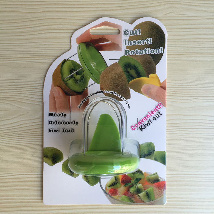 Mini Fruit Kiwi Cutter Peeler Slicer Kitchen Bar Supplies Gadgets Tools For Pitaya Vegetable Fruit Tools Shredders Slicers 