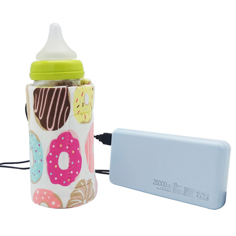 USB Milk Water Warmer Travel Stroller Insulated Bag Portable Baby Nursing Bottle Heater Cover Baby Food Warmer Bottle Warmer 