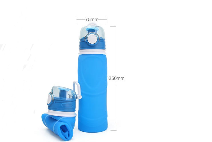 Silicone Folding Water Bottle Food Grade Silicone Water Bottle Travel Portable Folding Water Cup Travel Folding Water Bottle 