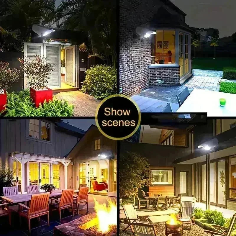 solar powered security light | 2000 lumen brightness | weatherproof outdoor lighting | energy saving