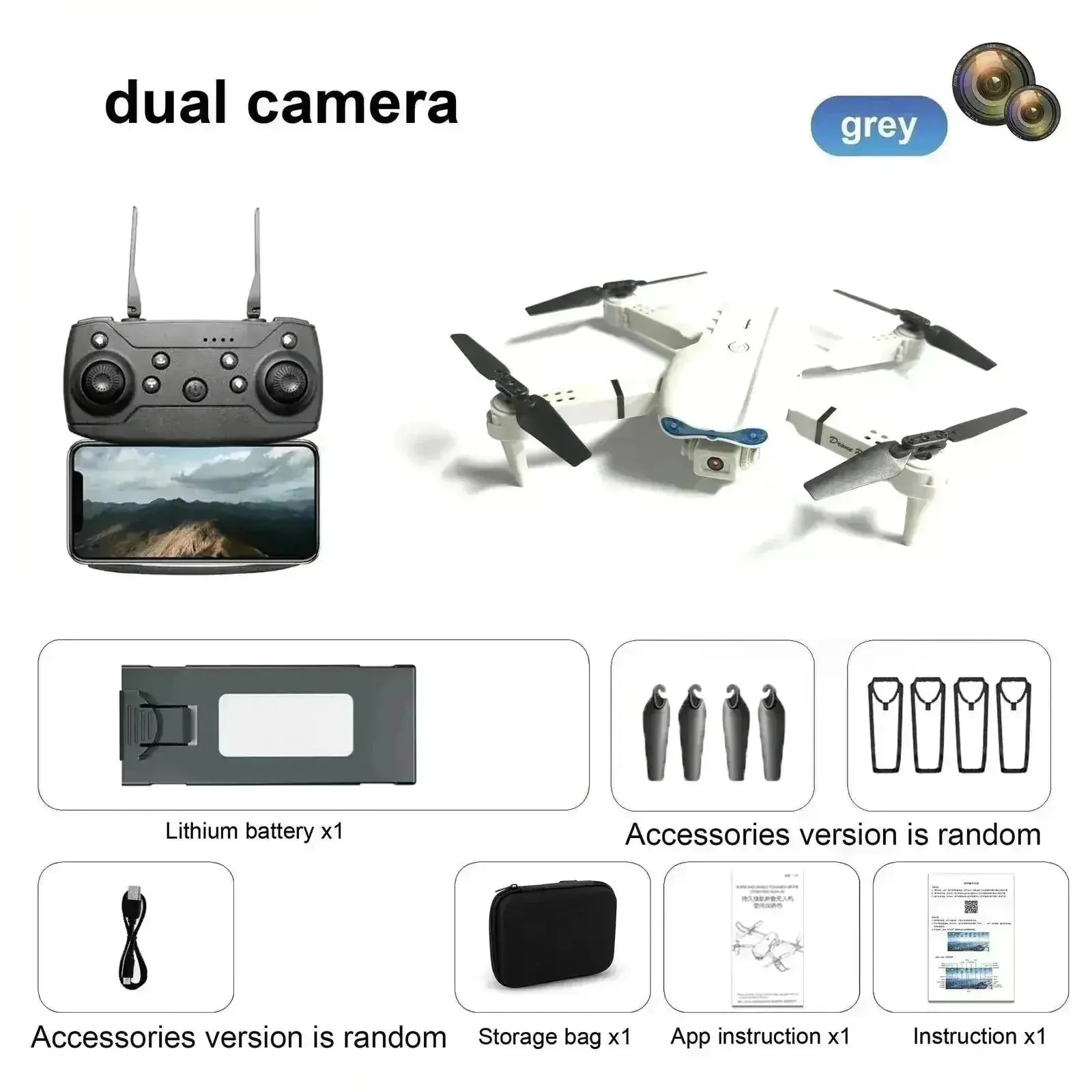 k dual camera drone | optical flow positioning system | long flight time drone | ultrasonic cleaning