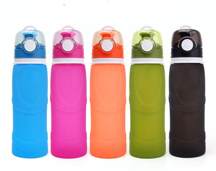 Silicone Folding Water Bottle Food Grade Silicone Water Bottle Travel Portable Folding Water Cup Travel Folding Water Bottle 