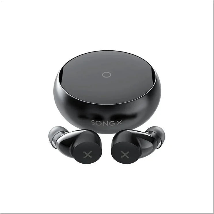 sweat-proof wireless earbuds | secure-fit ear hooks for running | long battery life for all-day use | ultrasonic cleaning