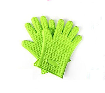 Food Grade Silicone Heat Resistant BBQ Glove Silicone Oven Mitts 