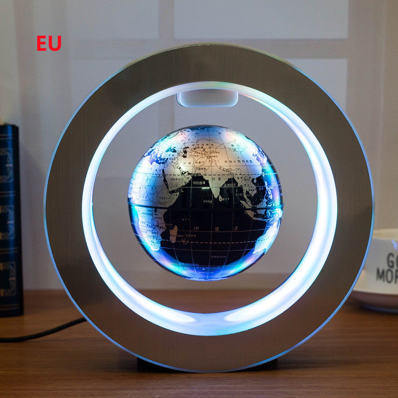 Round LED World Map Floating Globe Magnetic Levitation Light Anti Gravity Magic 