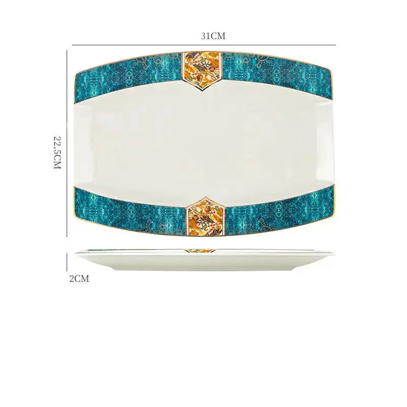 Dinner Plates Ceramic Steak Plate Web Porcelain 