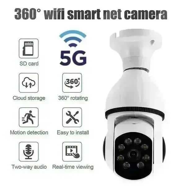 g wifi security camera | 360 degree panoramic view | auto tracking surveillance | ultrasonic cleaning