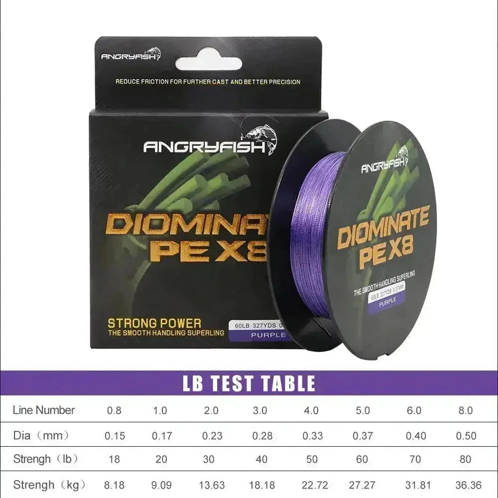 braided fishing line | 300 yard spool | high abrasion resistance | ultrasonic cleaning