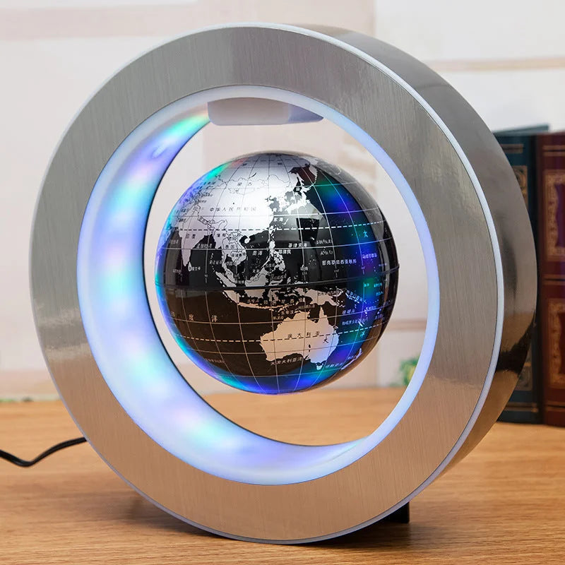 magnetic levitation globe | floating world map led | anti gravity globe light | energy saving