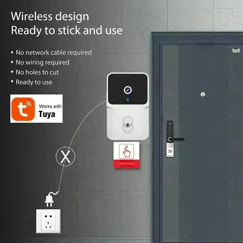 wireless video doorbell | hd video doorbell | night vision security camera | energy saving