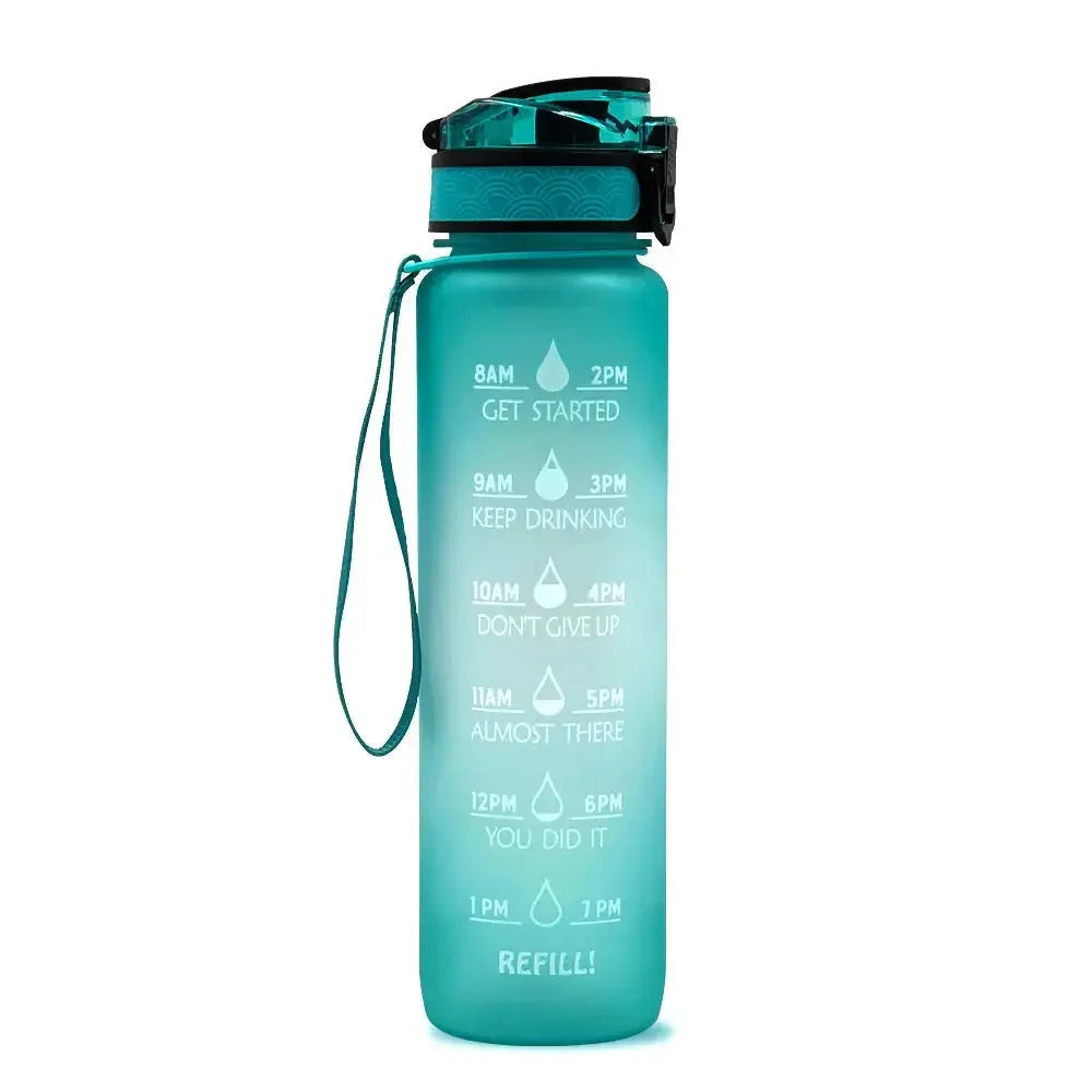 l tritan water bottle | time marker motivational bottle | bpa-free tritan material | ultrasonic cleaning