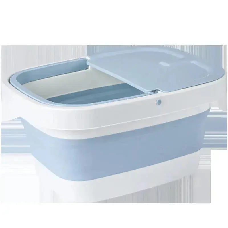 collapsible foot bath bucket | portable foot soaking tub | electric foot massager with heat | ultrasonic cleaning