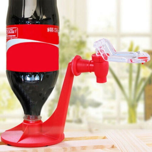 The Magic Tap Coke Bottle Inverted Plastic Beverage Water Dispenser Household Summer Party Kitchen 