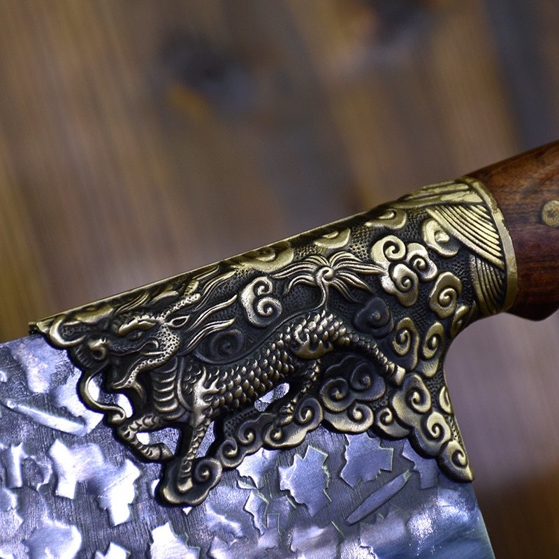 Household Bone Chopping Hand-forged Kitchen Knife Dual-use Knife Ghost Hand Made Chef Knives 