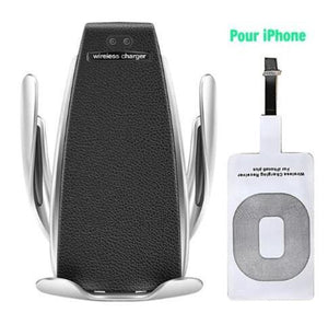 Car Wireless Charger 10W Induction Car Fast Wireless Charging With Car Phone Holder S5 