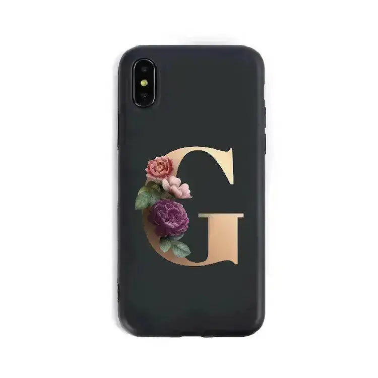 26 English Alphabet Silicone Phone Cases 