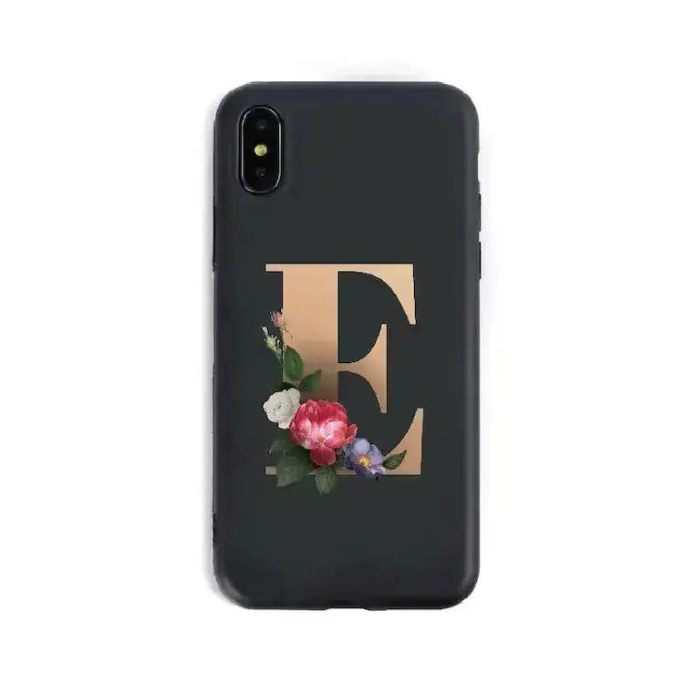 26 English Alphabet Silicone Phone Cases 