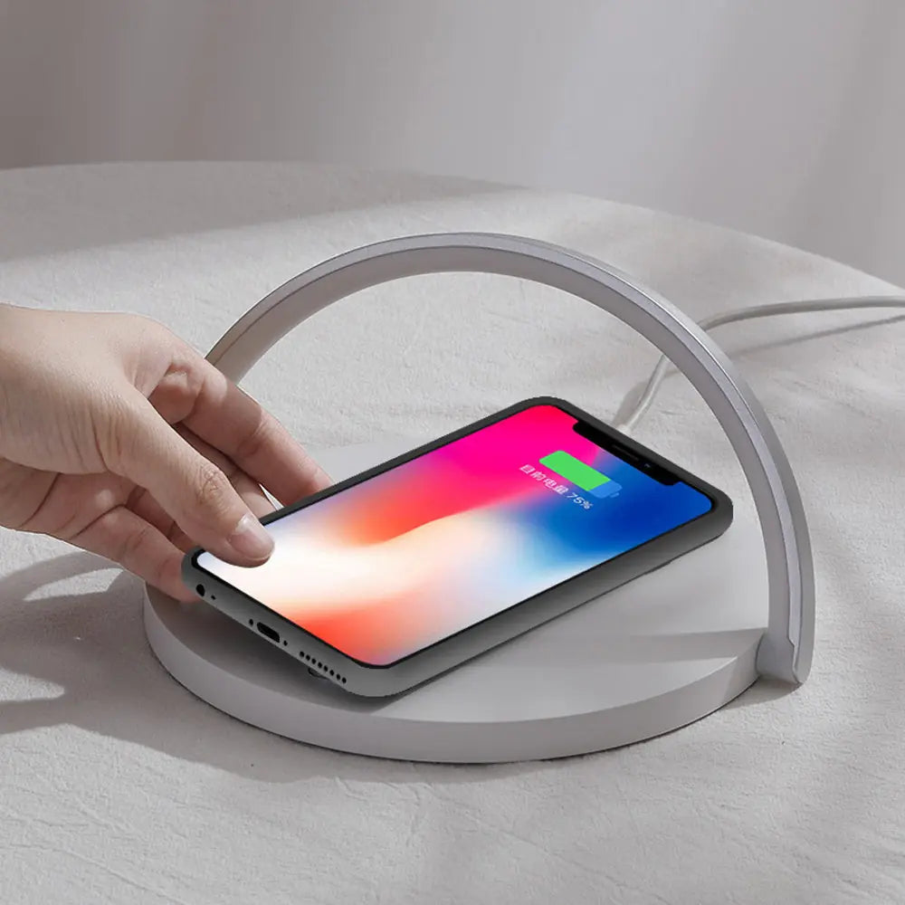 Fast Qi Wireless Charger Table Lamp 