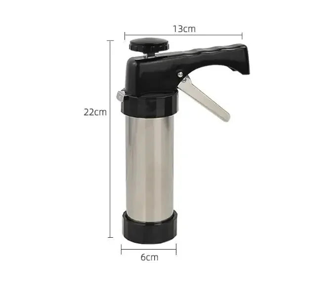 stainless-steel biscuit press | heavy-duty cookie machine | commercial-grade dough extruder | energy saving