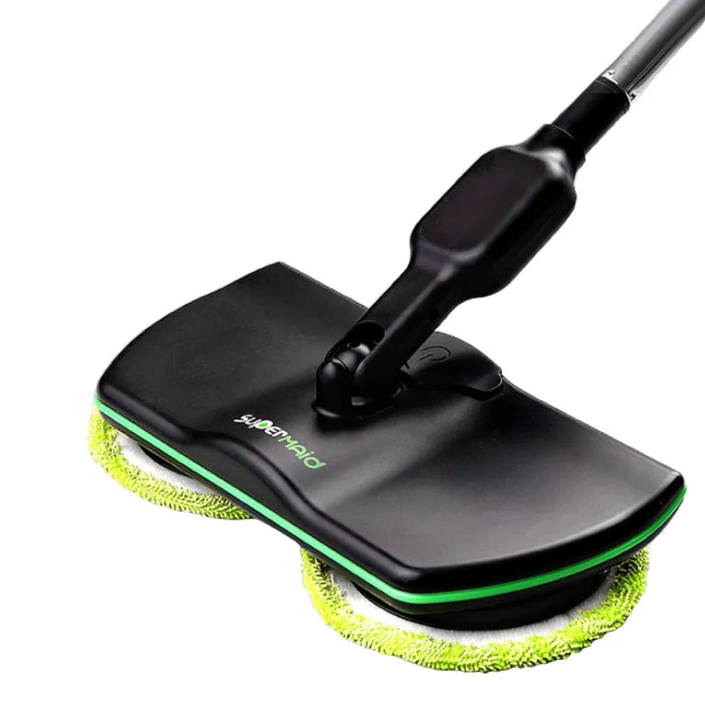 rechargeable cordless electric mop | 360 degree rotating mop head | dual tank water spray system | energy saving