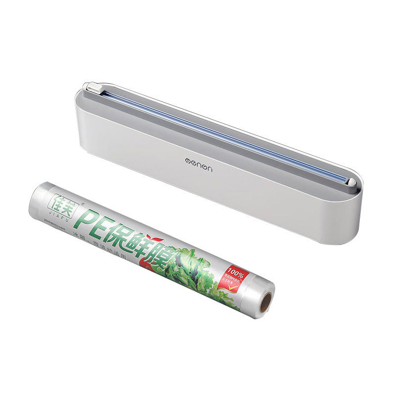 Upgraded Plastic Sharp Cutter Fixing Foil Cling Film Wrap Dispenser Fixed Refrigerator Storage Holder Kitchen Tool Accessories 