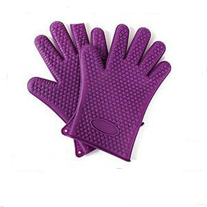 Food Grade Silicone Heat Resistant BBQ Glove Silicone Oven Mitts 