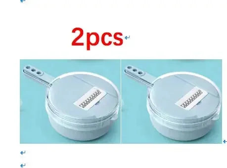 stainless-steel blades | adjustable thickness slicer | 8-in-1 kitchen gadget | ultrasonic cleaning