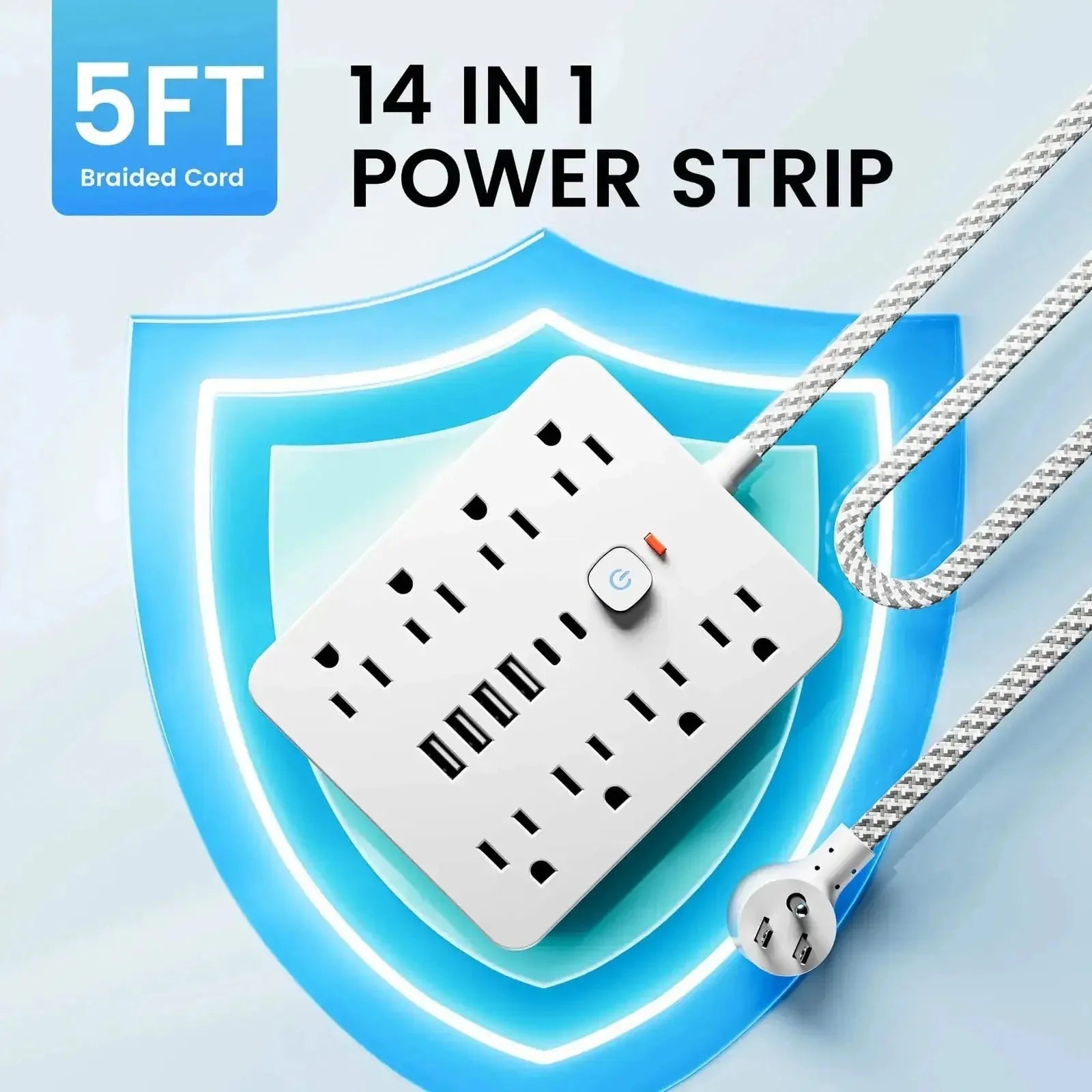 surge protected power strip | 6 outlet surge protector | heavy duty power strip | ultrasonic cleaning