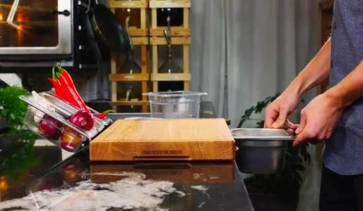 Vegetable Kitchen Cutting Board With Trays Storage Box Smooth Multifunction Practical Fruit Meat Bamboo Food Chopping Board 