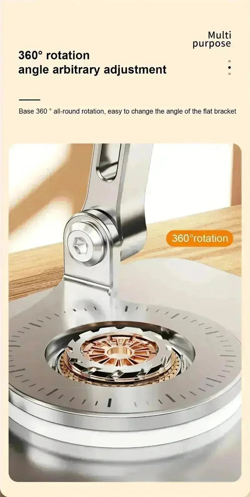 adjustable aluminum stand | 360 degree rotation | foldable tablet holder | ultrasonic cleaning