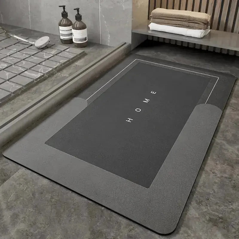 non-slip bathroom rug | waterproof shower mat | quick-dry bath mat | energy saving