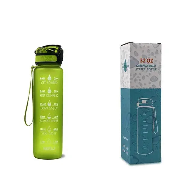 1000ml capacity motivational bottle | leakproof sports water bottle | gym and fitness hydration bottle | energy saving