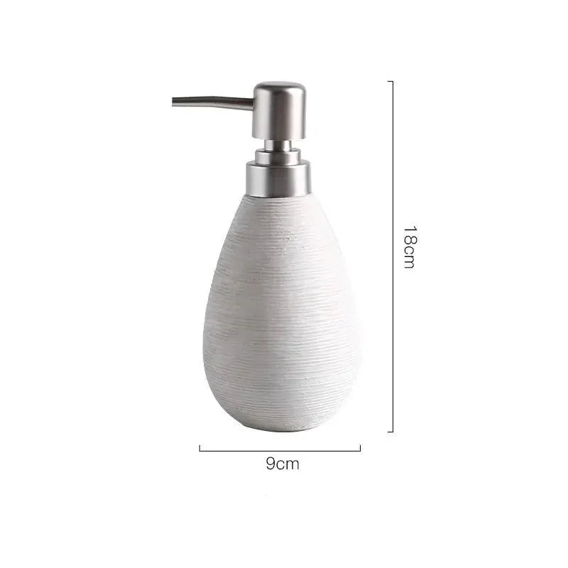 ceramic soap dispenser | wall-mounted shower gel bottle | bathroom lotion dispenser | energy saving