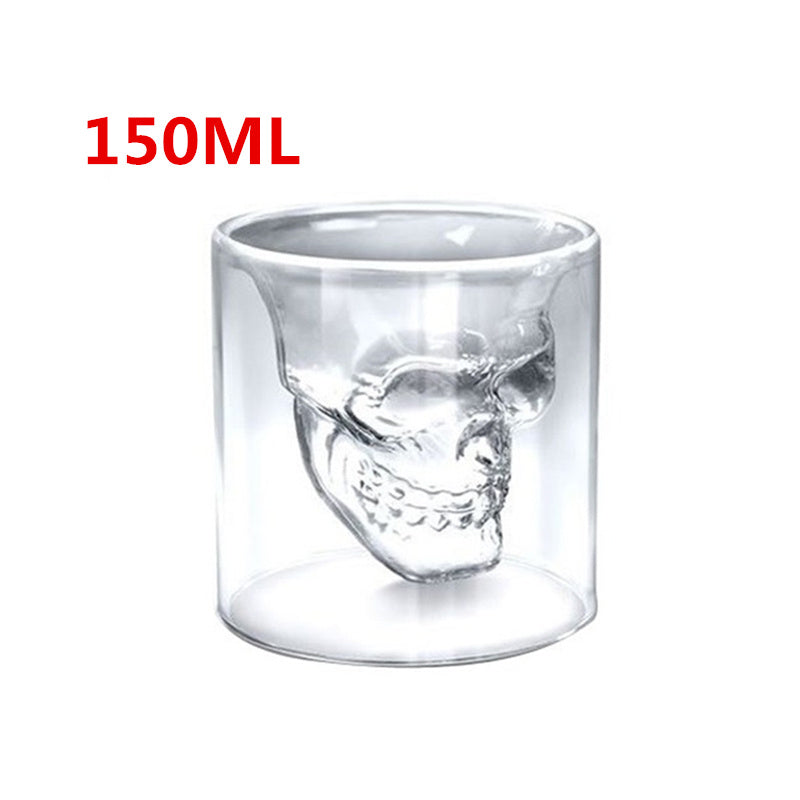 Skull Skull Double Transparent Glass 