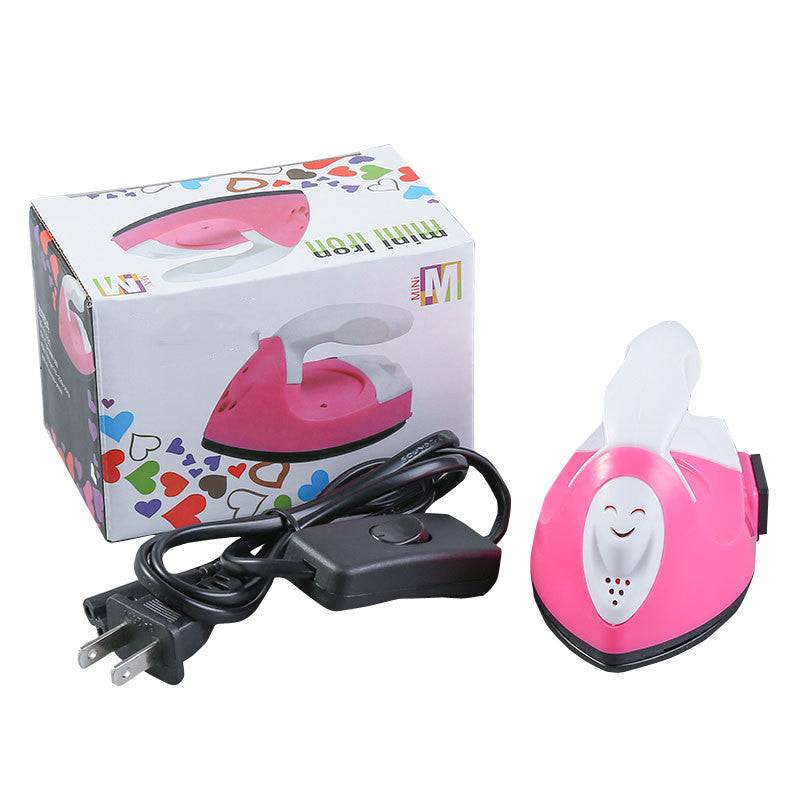 Pindou small iron children's handmade DIY electric iron creative Pindoudou iron mini cloth stickers hot drill baby clothes.