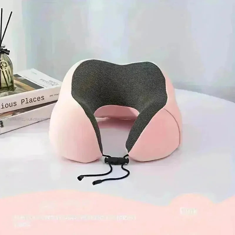 u-shaped memory foam pillow | travel neck support pillow | ergonomic neck pillow for travel | ultrasonic cleaning