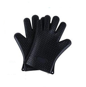 Food Grade Silicone Heat Resistant BBQ Glove Silicone Oven Mitts 