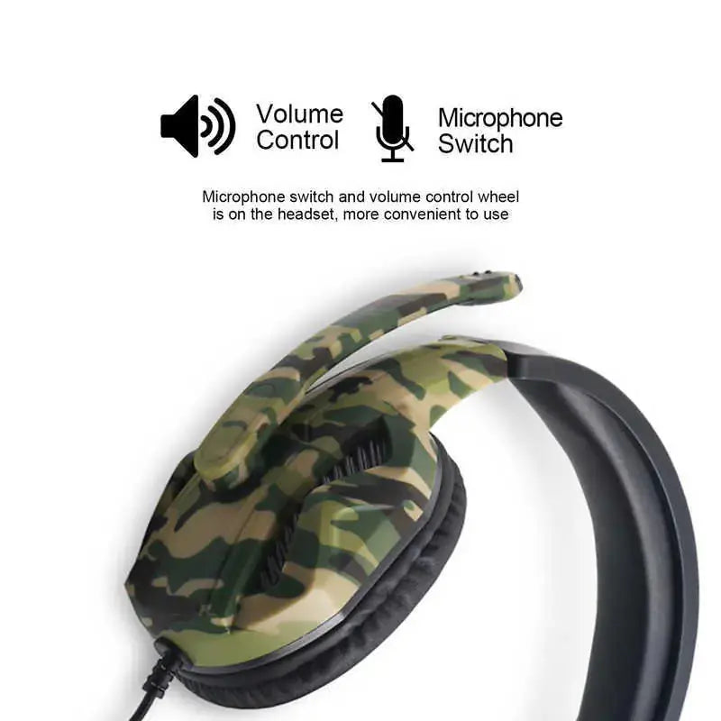 Camouflage gaming headset 