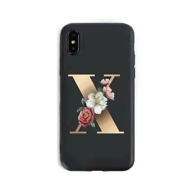 26 English Alphabet Silicone Phone Cases 