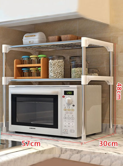 Microwave Shelf Rack Kitchen Shelf Spice Organizer Kitchen Storage Rack Bathroom Organizer Shelf Book Shoes Shelve 