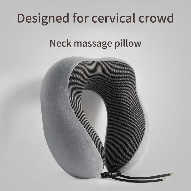 magnetic closure pillow | memory foam neck pillow | travel pillow for cars | energy saving
