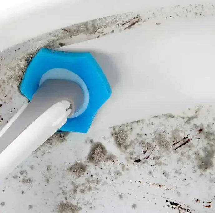 disposable toilet brush | biodegradable toilet brush | single-use toilet brush | ultrasonic cleaning