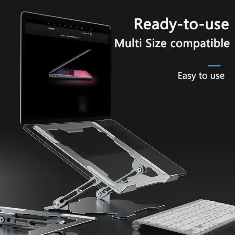 Adjustable Laptop Stand Portable Computer Stand Aluminum Alloy Laptop Riser Compatible Laptop Stand Holder 