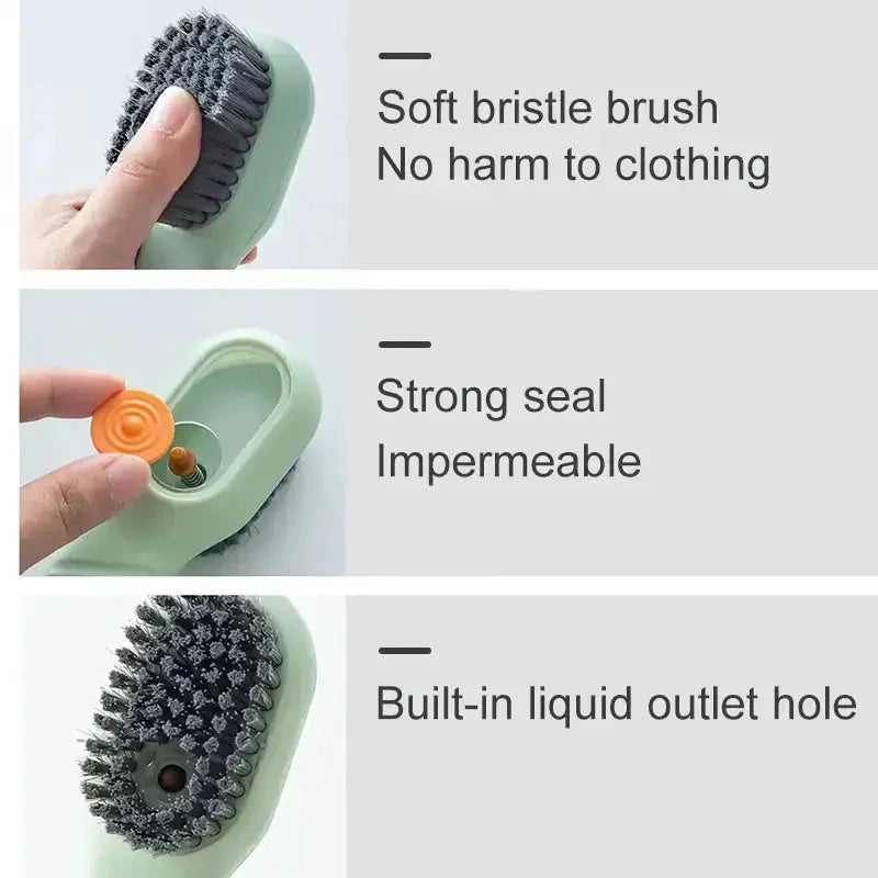 deep cleaning soft bristles brush | household laundry cleaning tool | durable nylon bristles construction | energy saving