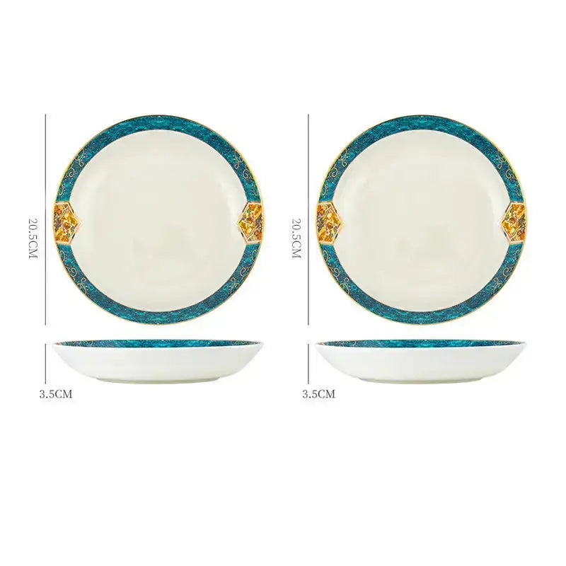 Dinner Plates Ceramic Steak Plate Web Porcelain 