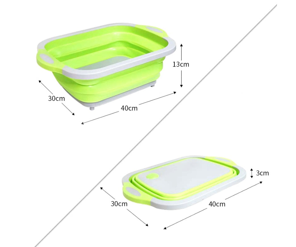 Folding Vegetable Board Household  Multifunctional Anvil Board Washing Basket 